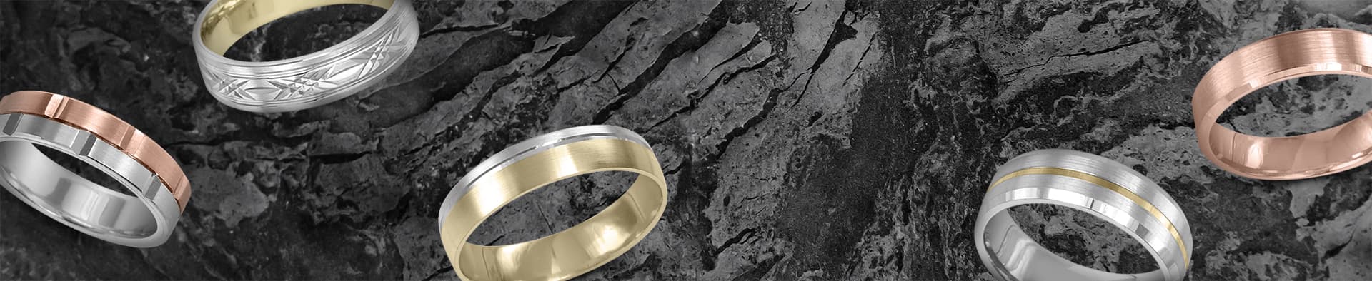 Bague pour homme inséparable Jonc en or pour homme