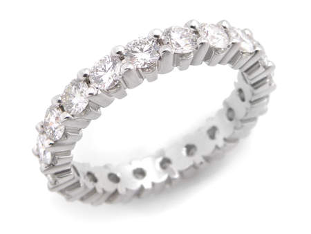 Jonc éternité en or à diamants